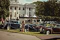 Panoramica suggestivo delle auto storiche al Concorso d´eleganza in Russo